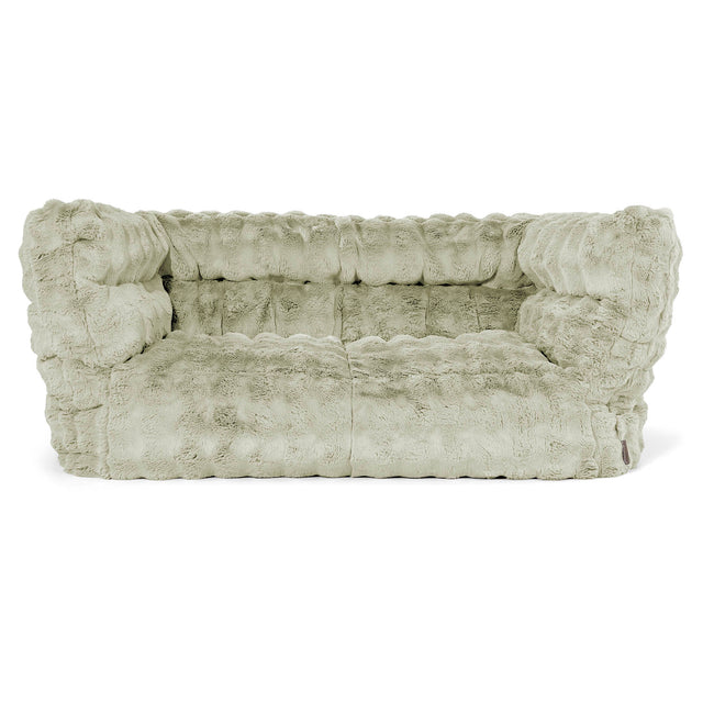 2-Sitzer Louis Sitzsacksofa - Bubble Pelz Salbeigrün 01
