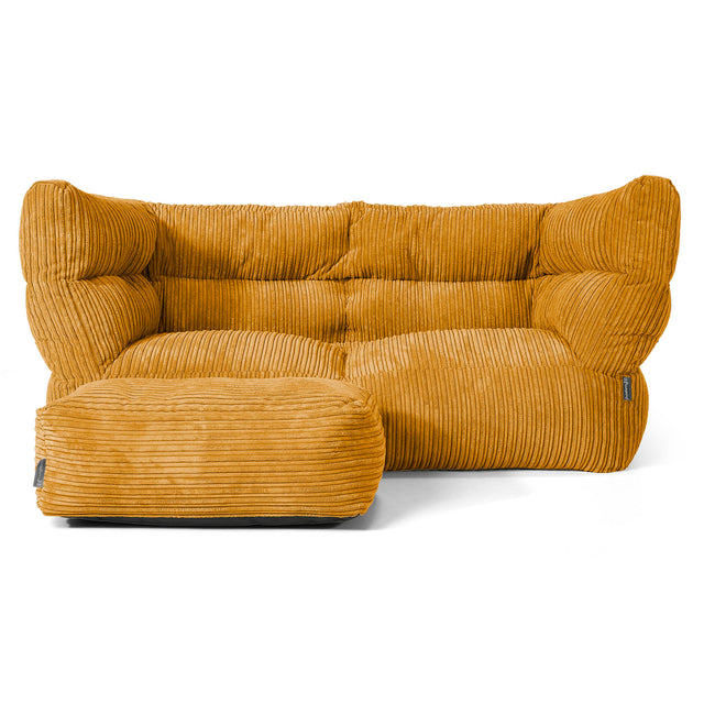 2-Sitzer Louis Sitzsacksofa - Cord Goldhonig 02