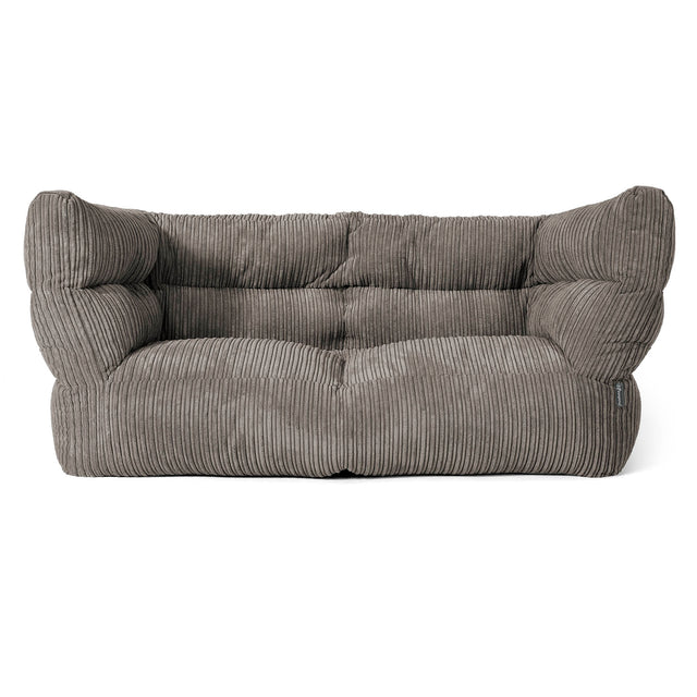 2-Sitzer Louis Sitzsacksofa - Cord Graphitgrau 01