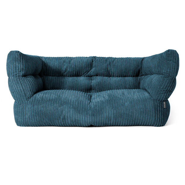 2-Sitzer Louis Sitzsacksofa - Cord Marineblau 01