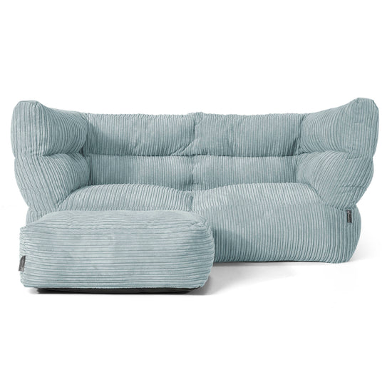 2-Sitzer Louis Sitzsacksofa - Cord Mintgrün 02