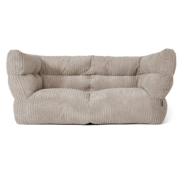 2-Sitzer Louis Sitzsacksofa - Cord Nerzfarben 01