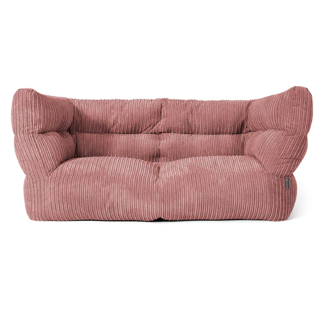 2-Sitzer Louis Sitzsacksofa - Cord Pfirsich 01