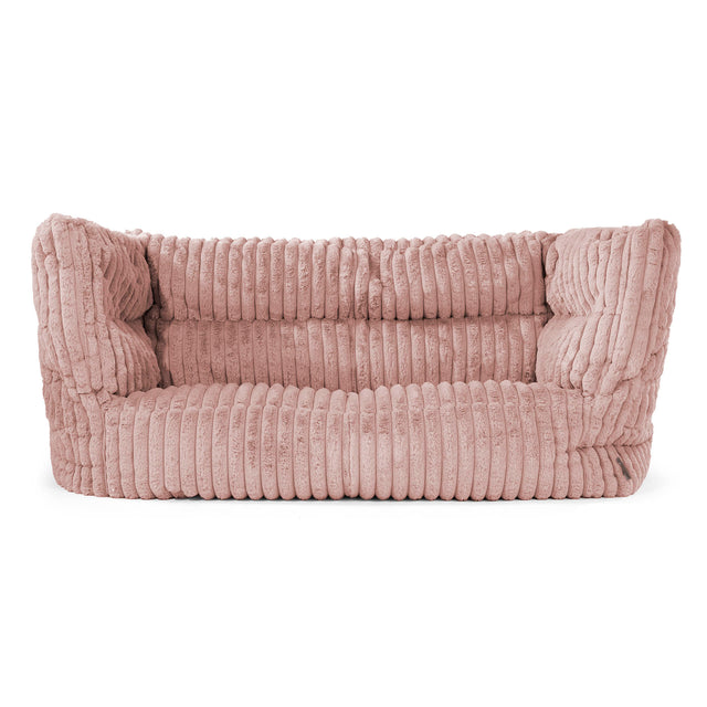 2-Sitzer Louis Sitzsacksofa - Ultra Plüsch Cord Pastellrosa 01