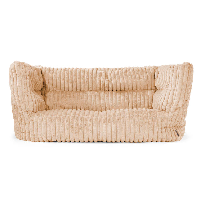 2-Sitzer Louis Sitzsacksofa - Ultra Plüsch Cord Pfirsich 01