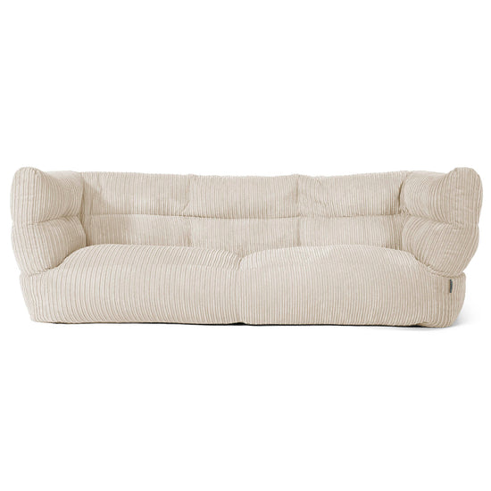 3-Sitzer Louis Sitzsacksofa - Cord Creme 01