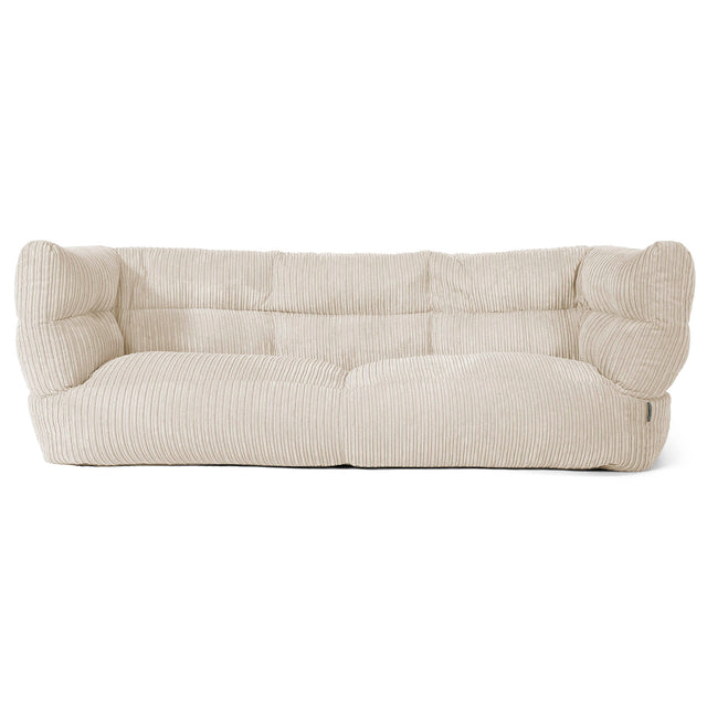 3-Sitzer Louis Sitzsacksofa - Cord Creme 01
