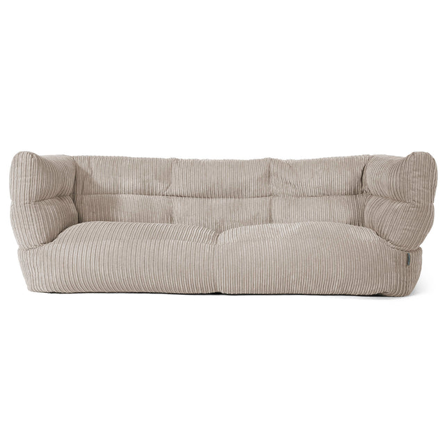 3-Sitzer Louis Sitzsacksofa - Cord Nerzfarben 01
