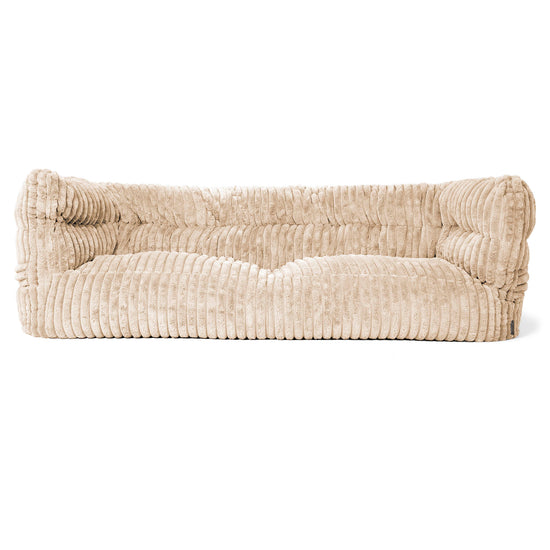 3-Sitzer Louis Sitzsacksofa - Ultra Plüsch Cord Creme 01