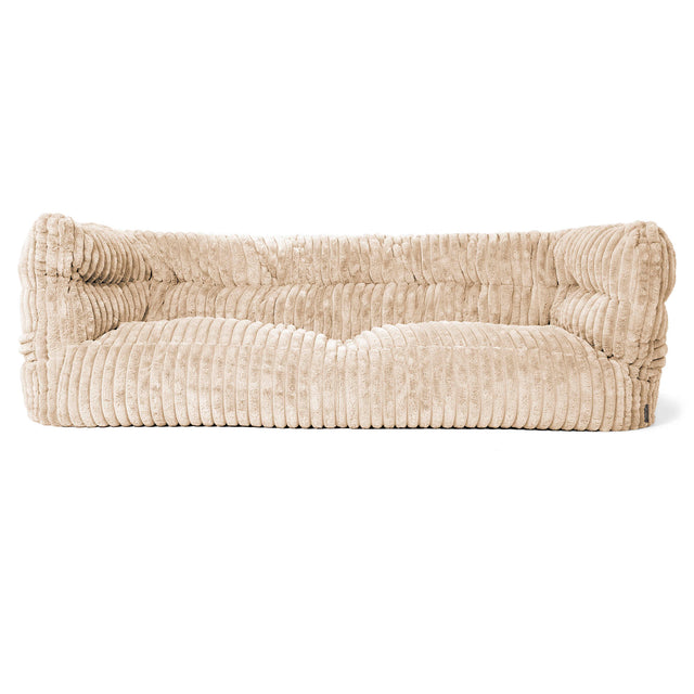 3-Sitzer Louis Sitzsacksofa - Ultra Plüsch Cord Creme 01