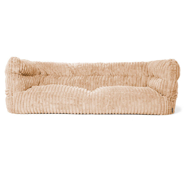 3-Sitzer Louis Sitzsacksofa - Ultra Plüsch Cord Pfirsich 01