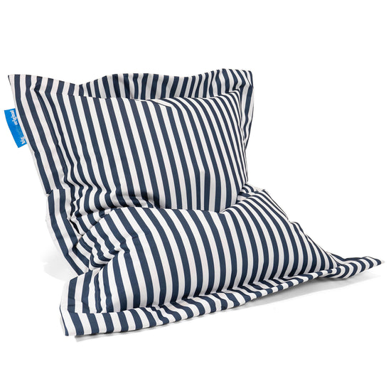 Sitzsack XXL Outdoor - Marineblau Gestreift 03