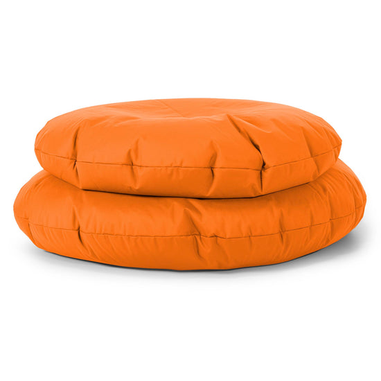 Flexforma Runder Kinder-Sitzsack als Bodenkissen 2-14 Jahre - Pflegeleicht Orange 03