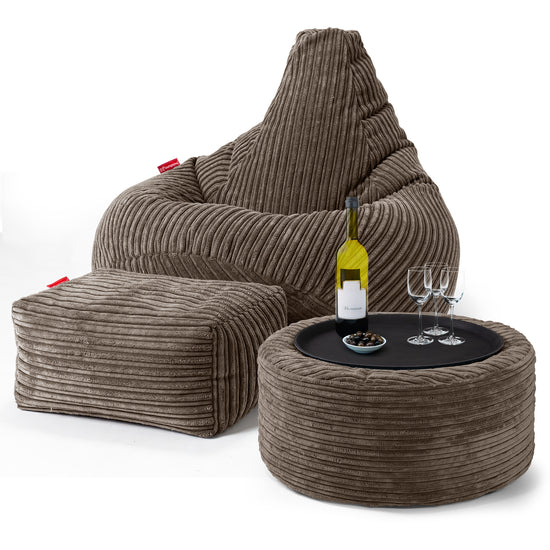 Gaming Sitzsack Sessel - Cord Mocca 03