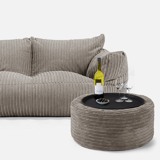 Josephine Sitzsack Sofa - Cord Beigegrau 03
