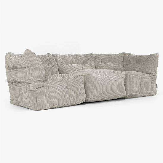 3-Sitzer Modulares Sofa-Set - Cord Nerzfarben 02