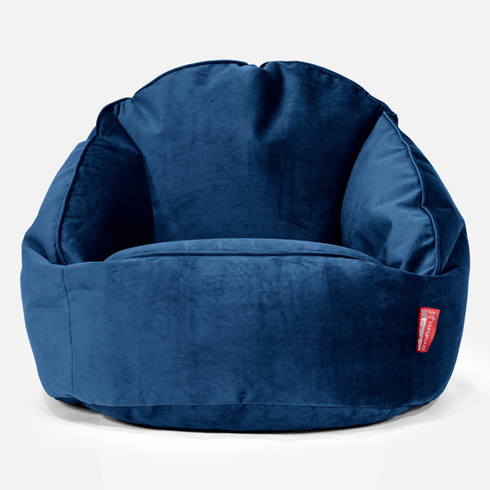 Bubble Sitzsack Sessel - Samt Marineblau 01
