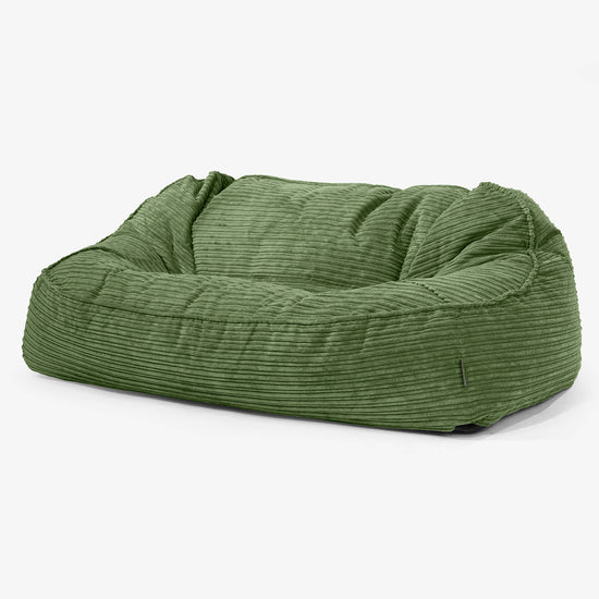 Das Slouchy XXL Sitzsack Sofa - Cord Nerzfarben 01