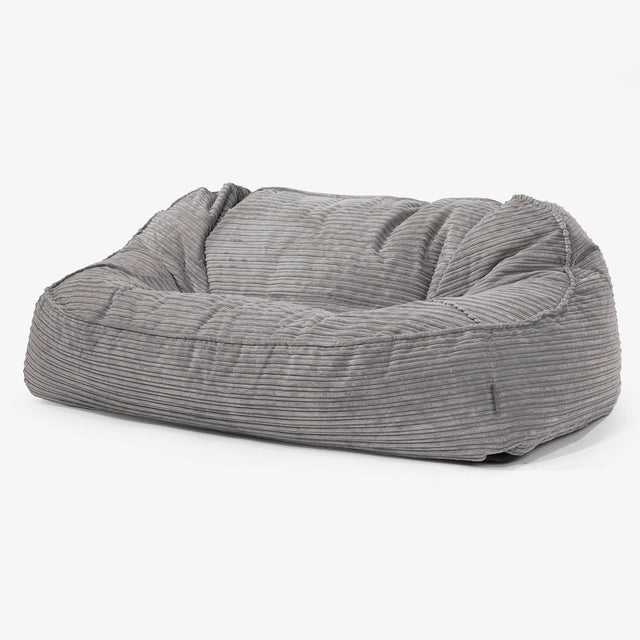 Das Slouchy XXL Sitzsack Sofa - Cord Graphitgrau 01