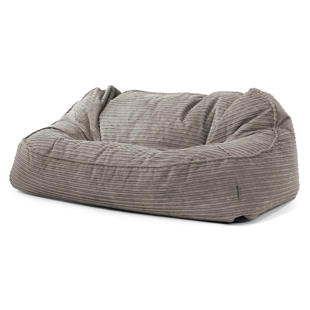Das Slouchy XXL Sitzsack Sofa - Cord Graphitgrau 01