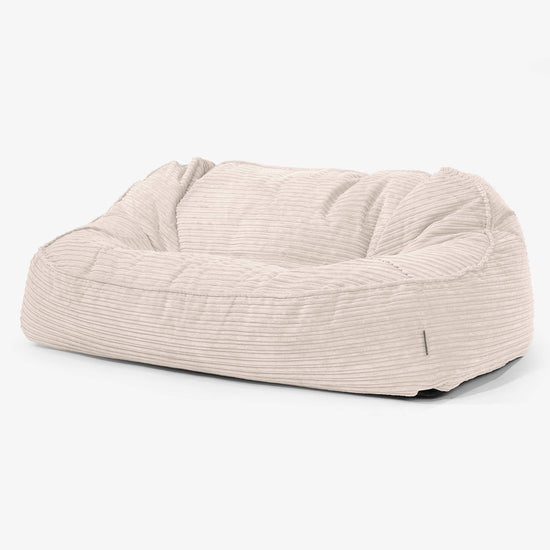 Das Slouchy XXL Sitzsack Sofa - Cord Elfenbein 01