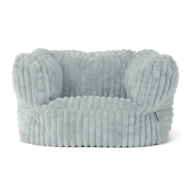 Albert Sitzsack Ohrensessel - Ultra Plüsch Cord Taubenblau 01
