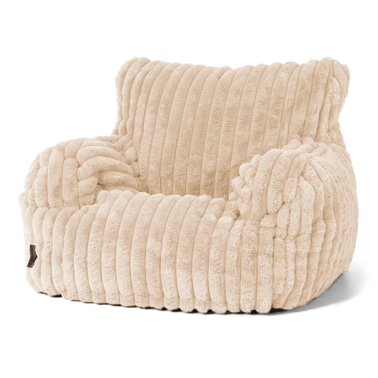 Josephine Sitzsack Ohrensessel - Ultra Plüsch Cord Creme 01