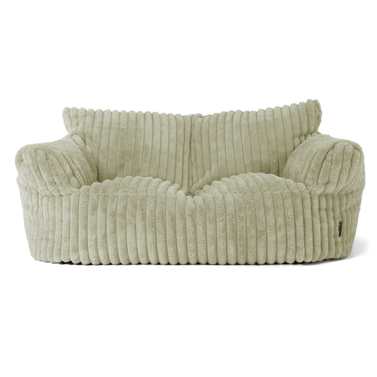 Josephine Sitzsack Sofa - Ultra Plüsch Cord Salbeigrün 01