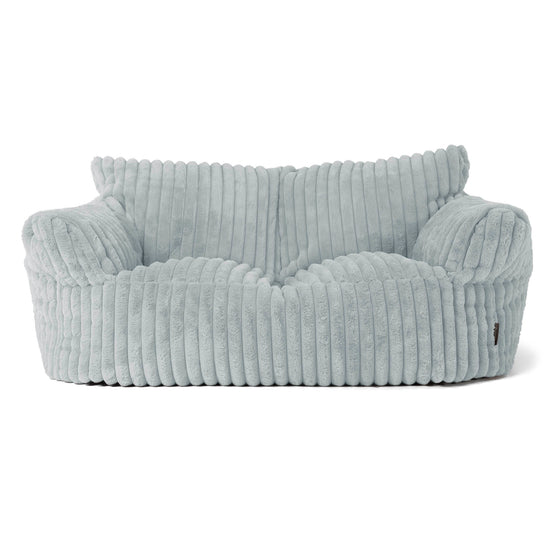 Josephine Sitzsack Sofa - Ultra Plüsch Cord Taubenblau 01