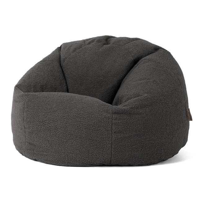 Klassischer Sitzsack Sessel - Bouclé Graphitgrau 01