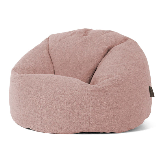 Klassischer Sitzsack Sessel - Bouclé Pink 01