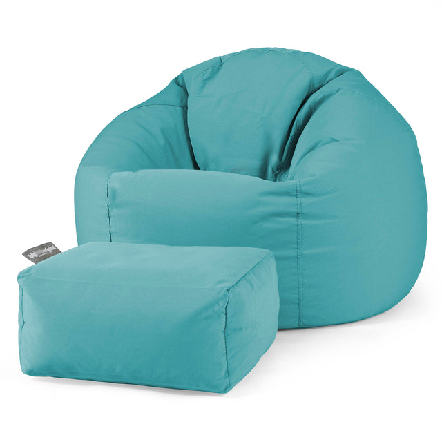 Klassischer Sitzsack Sessel - Olefin Aqua 02