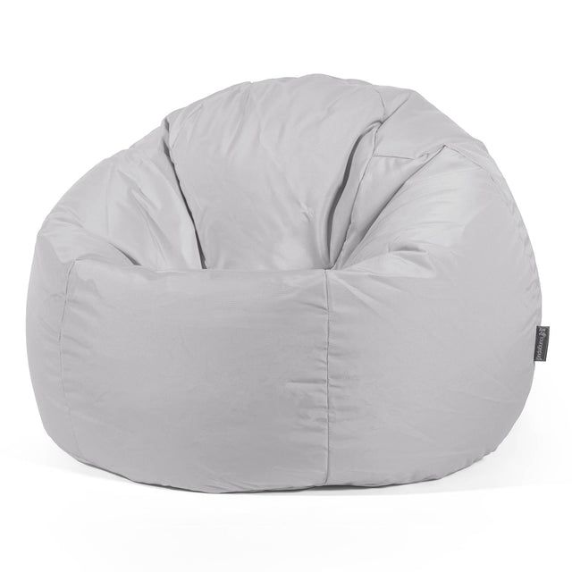 Klassischer Sitzsack Sessel - Pflegeleicht für Draußen Silber 01