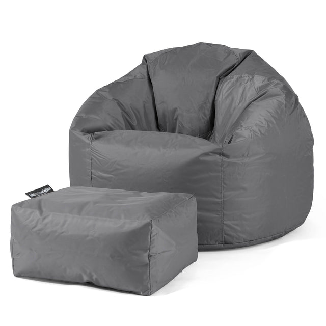 Klassischer Sitzsack Sessel - SmartCanvas™ Schiefergrau 02