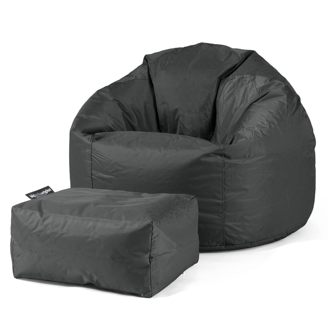 Klassischer Sitzsack Sessel - SmartCanvas™ Schwarz 02