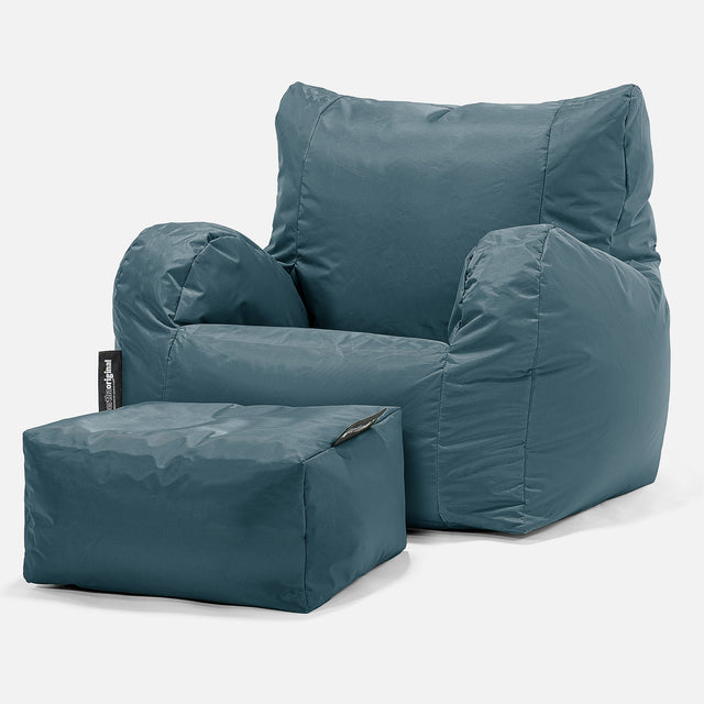 Lehnstuhl Sitzsack Outdoor - SmartCanvas™ Türkis 02