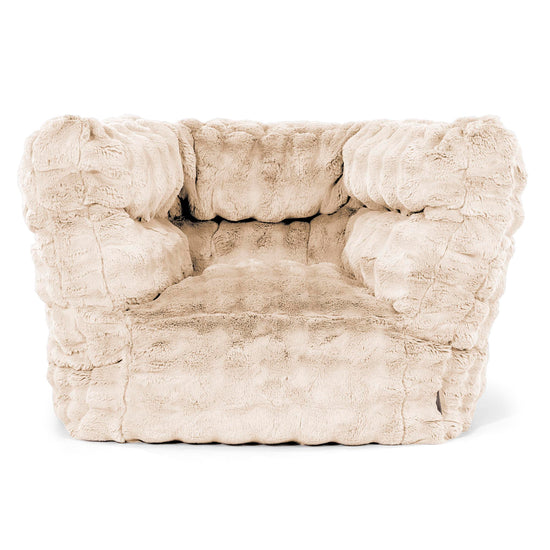 Louis Sitzsack Ohrensessel - Bubble Pelz Creme 01