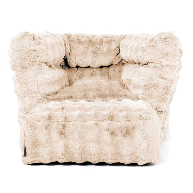 Louis Sitzsack Ohrensessel - Bubble Pelz Creme 02