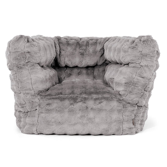 Louis Sitzsack Ohrensessel - Bubble Pelz Grau 01