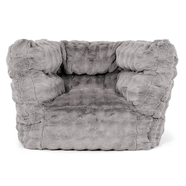 Louis Sitzsack Ohrensessel - Bubble Pelz Grau 01