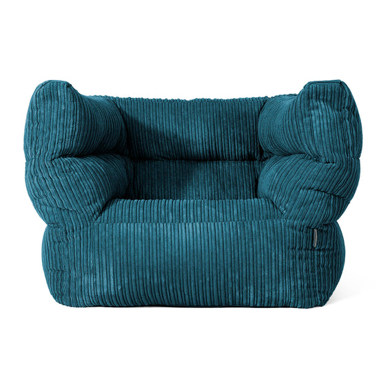 Louis Sitzsack Ohrensessel - Cord Blaugrün 01