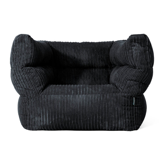 Louis Sitzsack Ohrensessel - Cord Schwarz 01