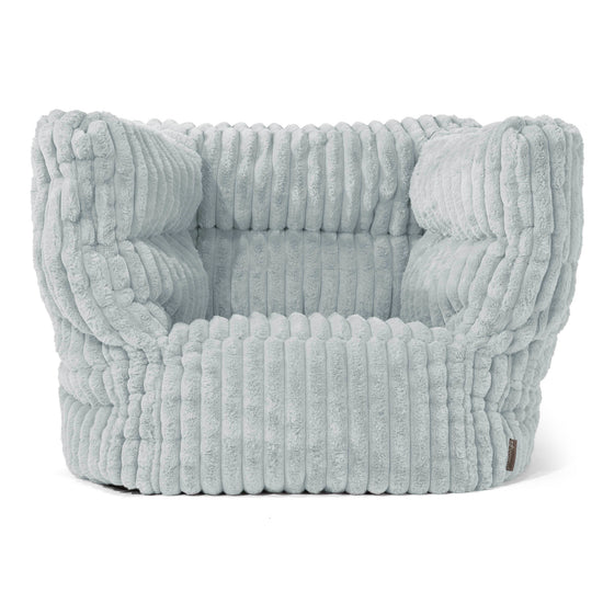 Louis Sitzsack Ohrensessel - Ultra Plüsch Cord Taubenblau 01