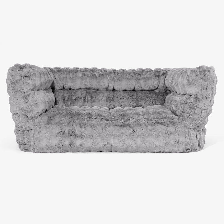 2-Sitzer Albert Sitzsacksofa 2.0 - Bubble Pelz Grau 01