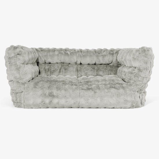2-Sitzer Albert Sitzsacksofa 2.0 - Bubble Pelz Salbeigrün 01