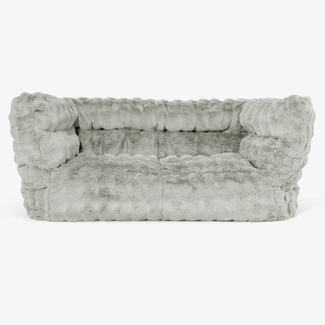 2-Sitzer Albert Sitzsacksofa 2.0 - Bubble Pelz Salbeigrün 01