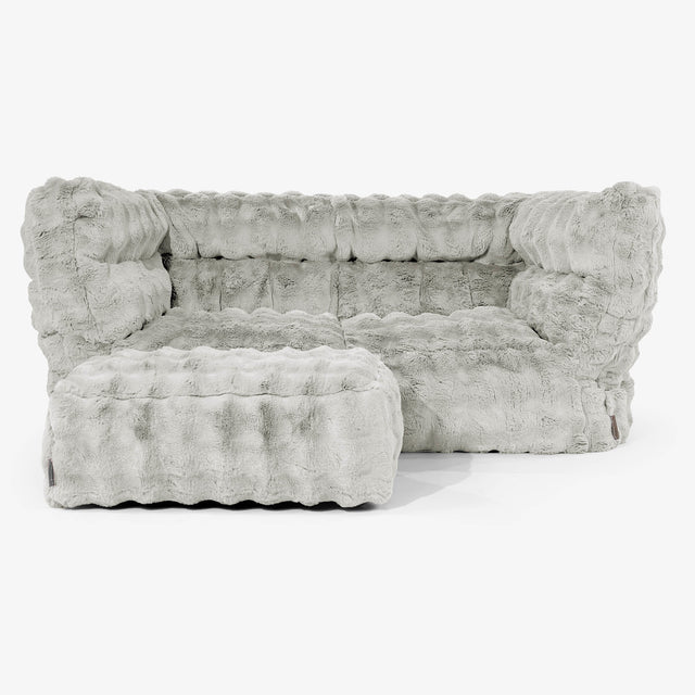 2-Sitzer Albert Sitzsacksofa 2.0 - Bubble Pelz Salbeigrün 02
