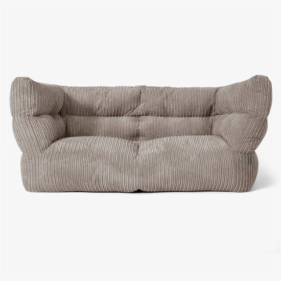 2-Sitzer Albert Sitzsacksofa 2.0 - Cord Beigegrau 01