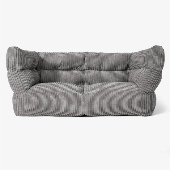 2-Sitzer Albert Sitzsacksofa 2.0 - Cord Graphitgrau 01