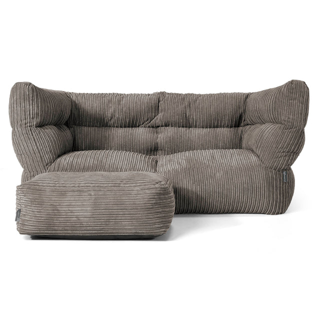 2-Sitzer Albert Sitzsacksofa 2.0 - Cord Graphitgrau 02